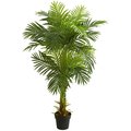 Nearly Naturals 5 ft. Double Stalk Hawaii Palm Artificial Tree 5591